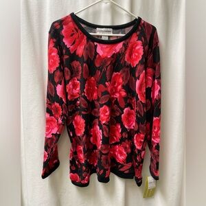 Cathy Daniels Women's Floral Top - 1X